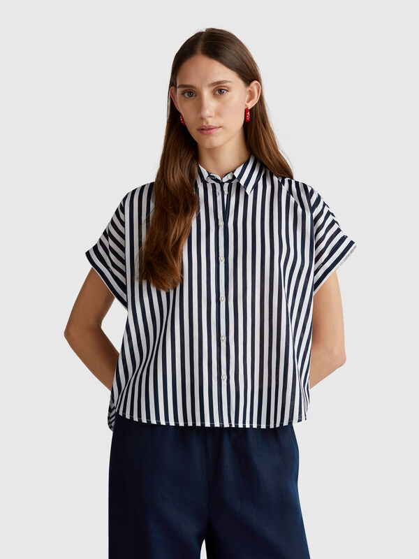 Comfort fit striped shirt Women