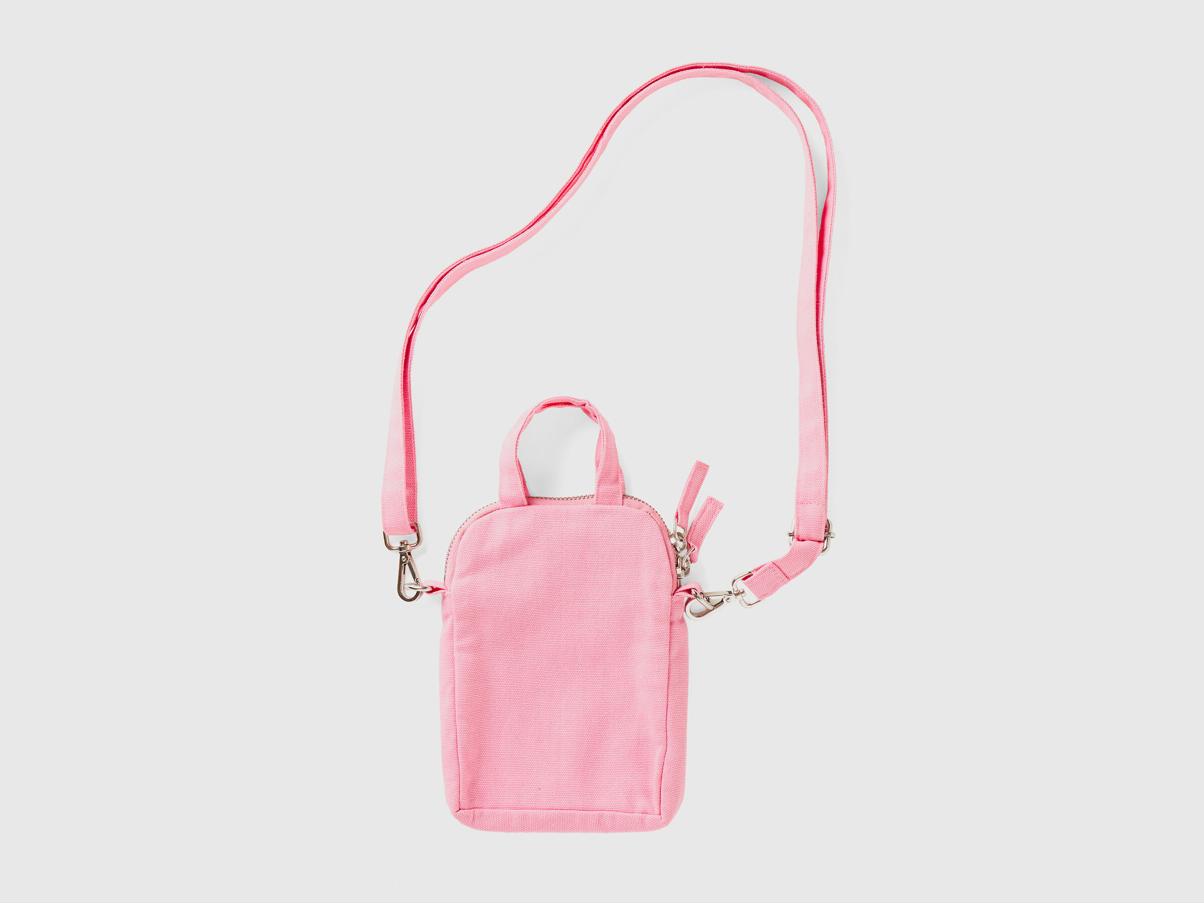 Pink cell phone holder in pure cotton image number 1