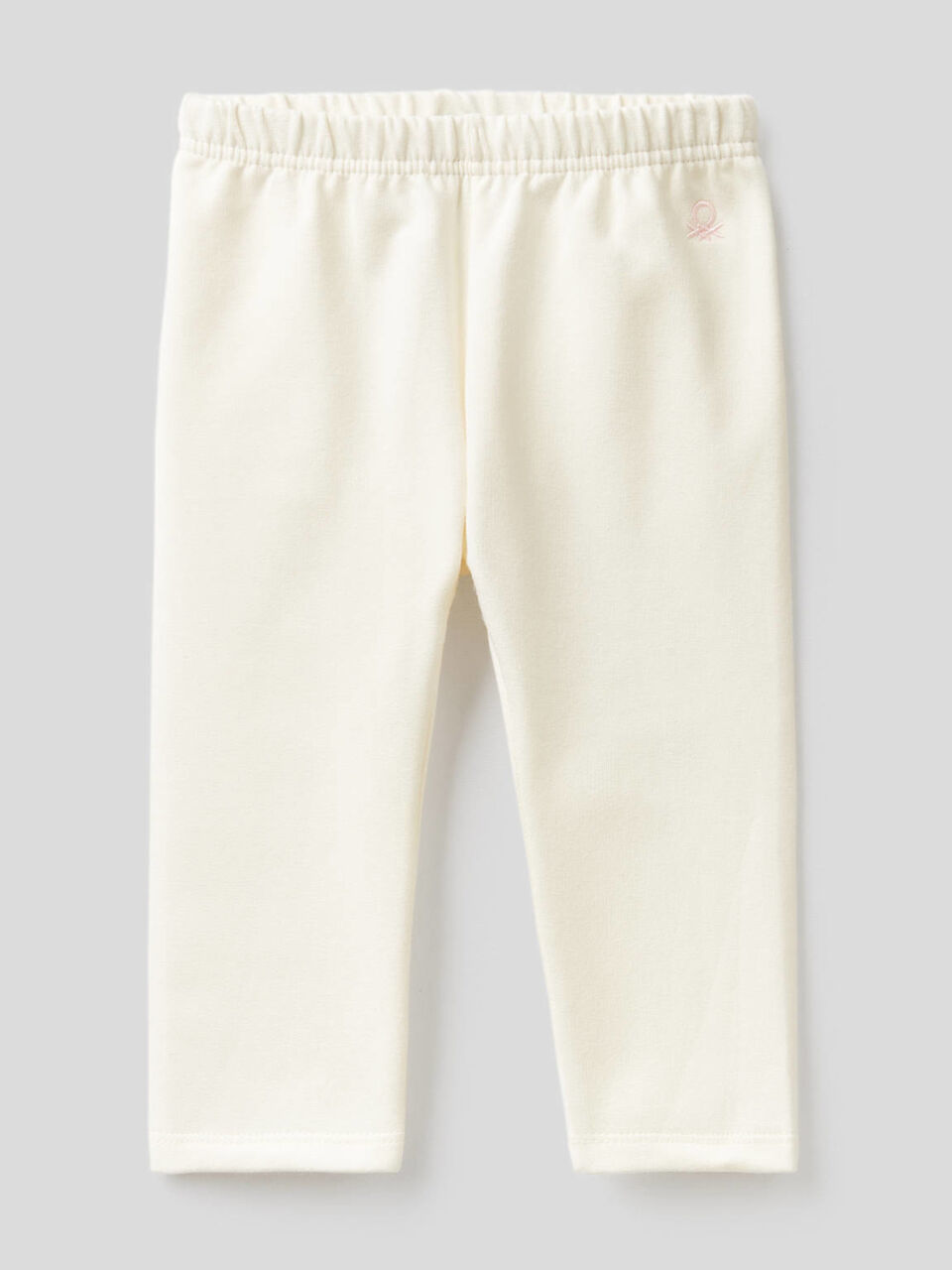 Solid colored sweat leggings image number 1