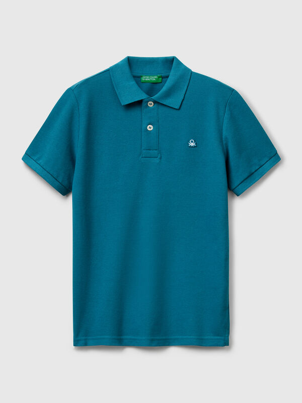 Slim fit polo in pure cotton Junior Boy