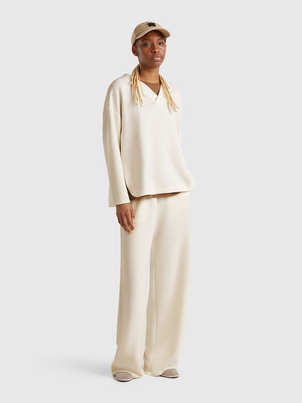 Wide leg sweatpants Women