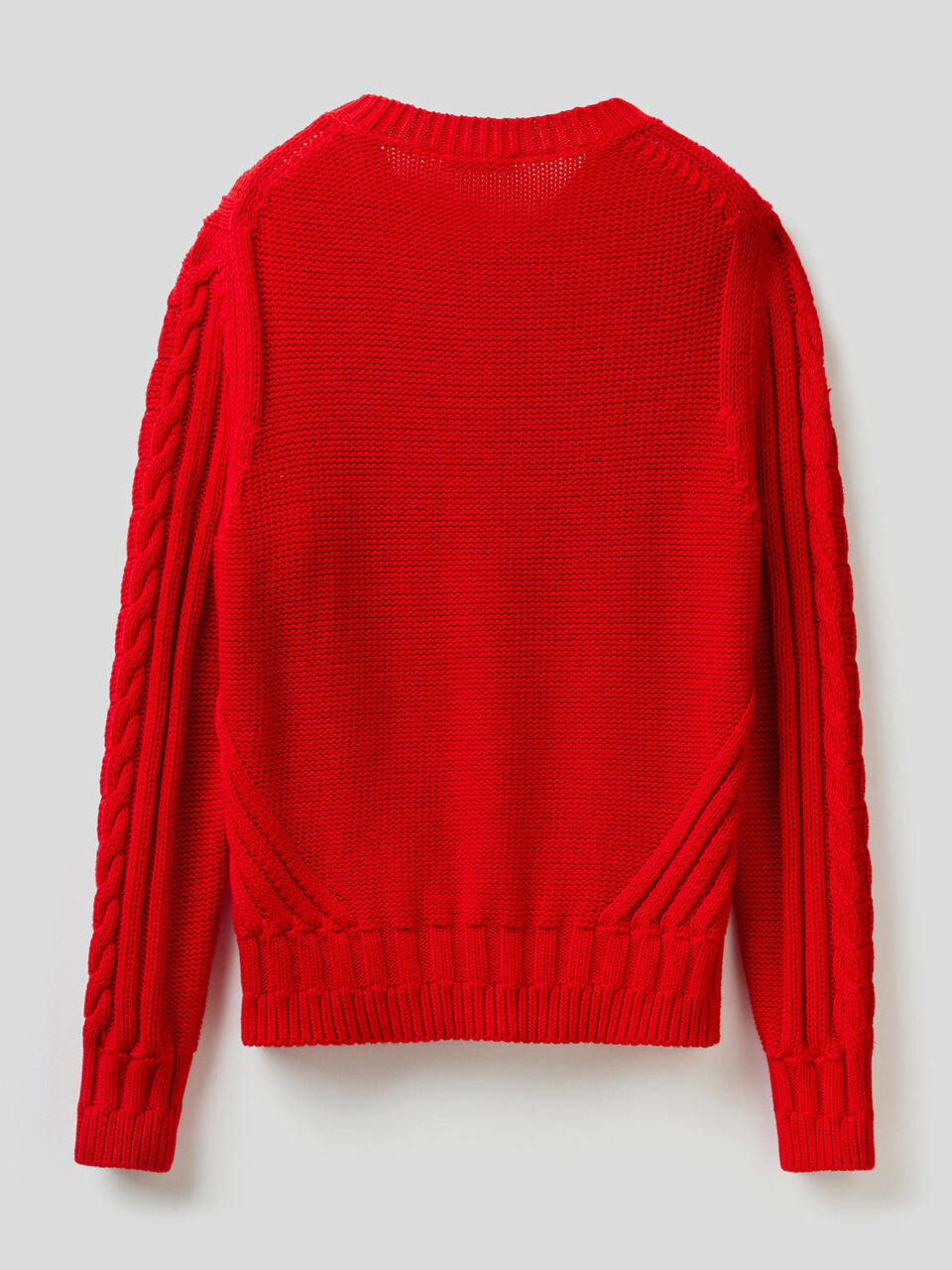 Knit sweater in 100% cotton image number 2