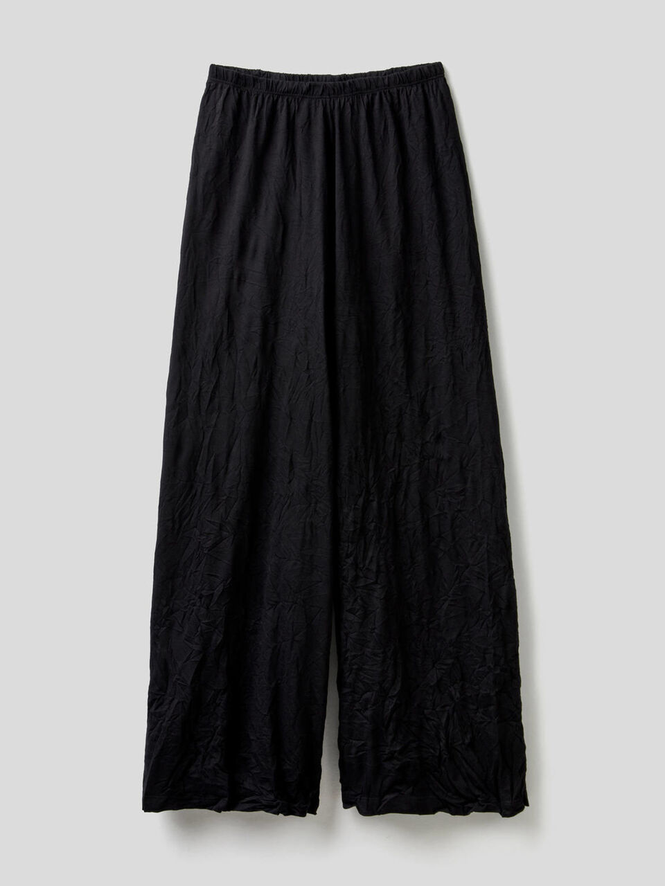 Palazzo trousers in cotton blend image number 1