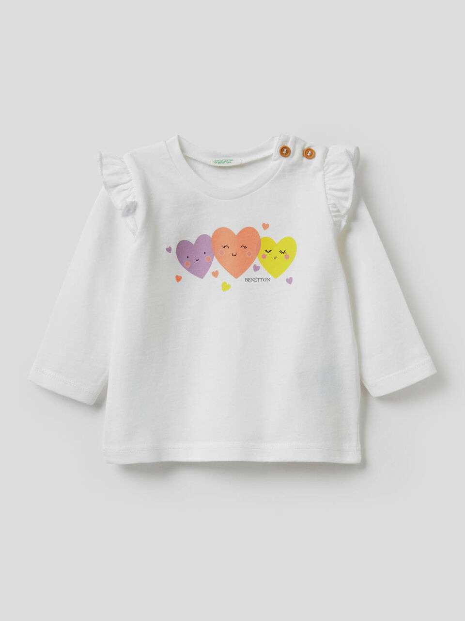 Long sleeve t-shirt with flaps image number 1