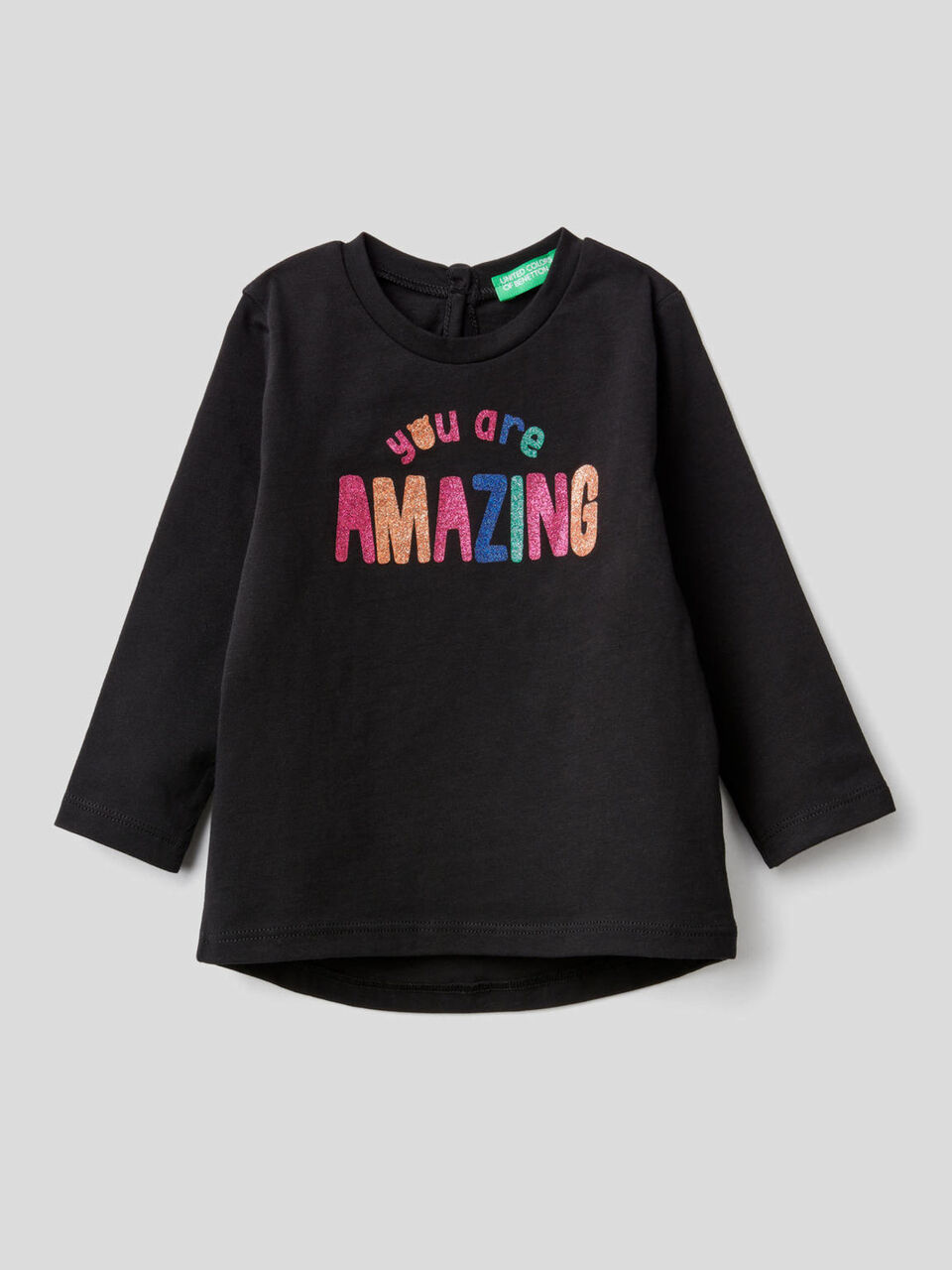 Long sleeve 100% cotton t-shirt image number 1