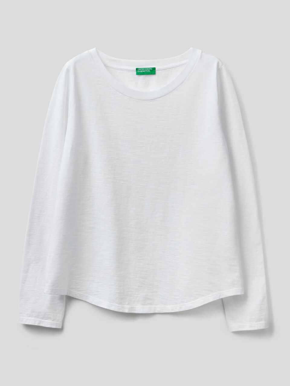 Long sleeve pure cotton t-shirt image number 1