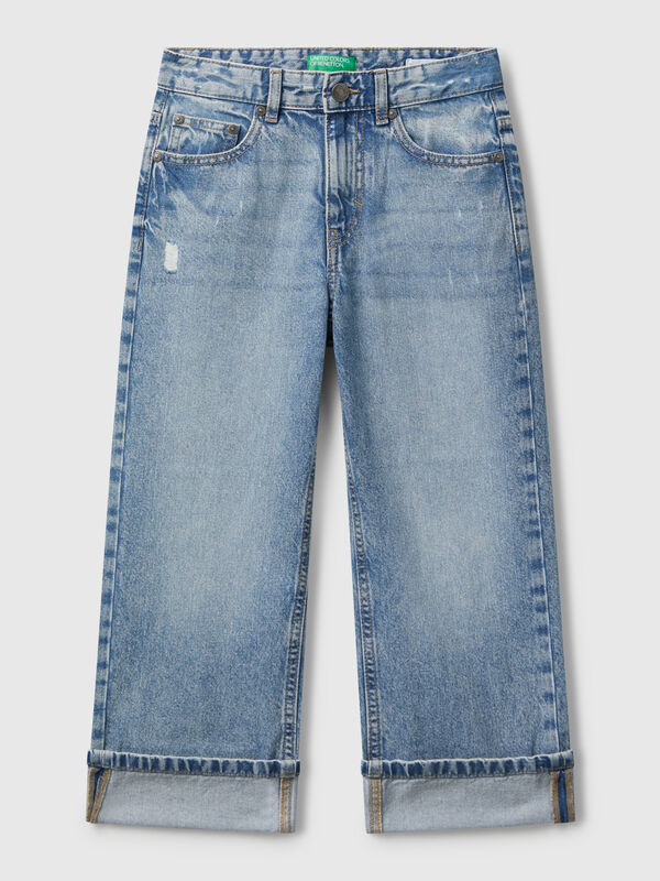 Straight jeans with cuffs Junior Boy