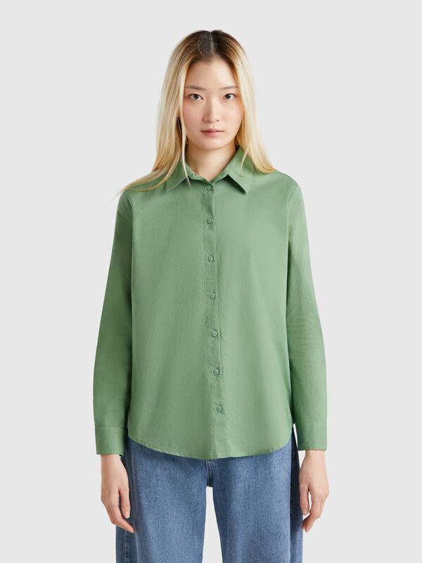 Regular fit shirt in light cotton Women