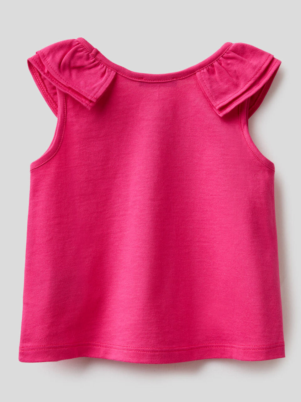 Top in organic cotton with rouches image number 2