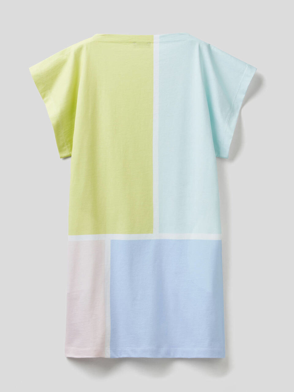 Short dress in cotton with print image number 2