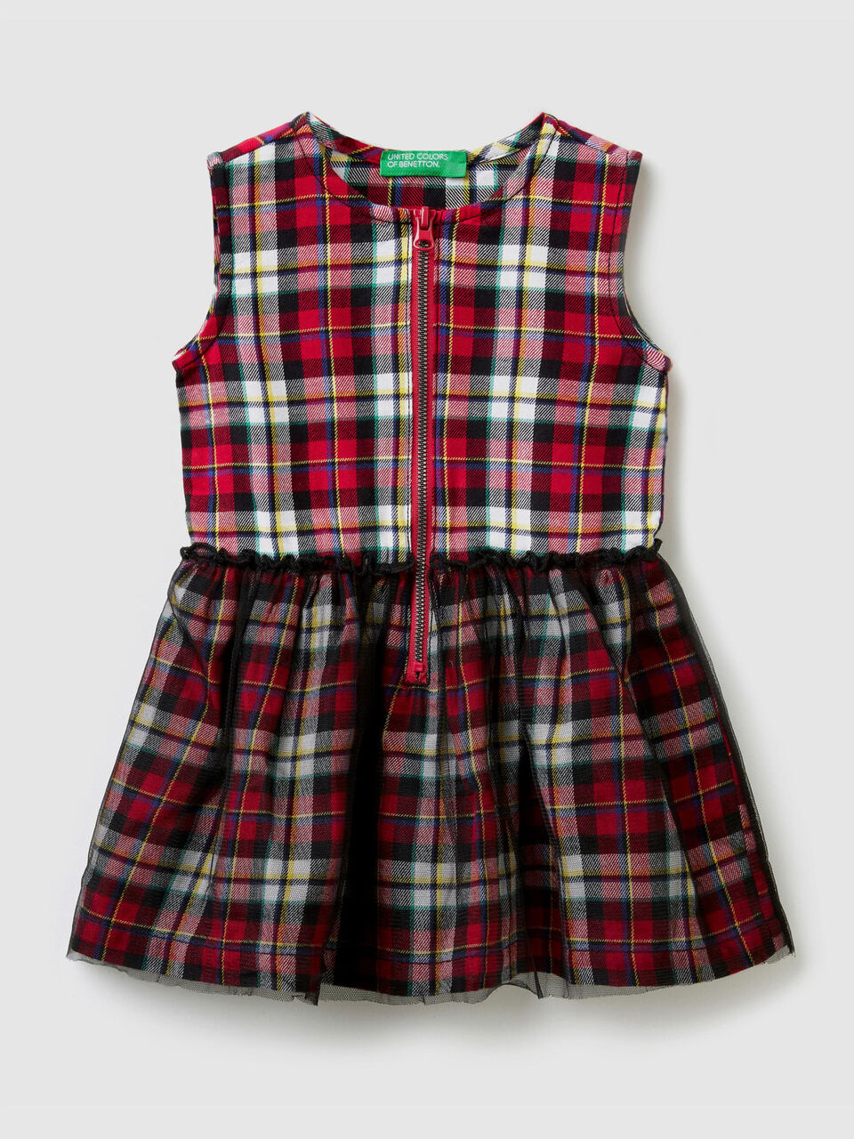 Sleeveless check dress image number 1