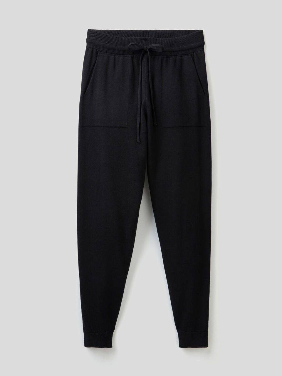 Trousers with drawstring in cotton tricot image number 1