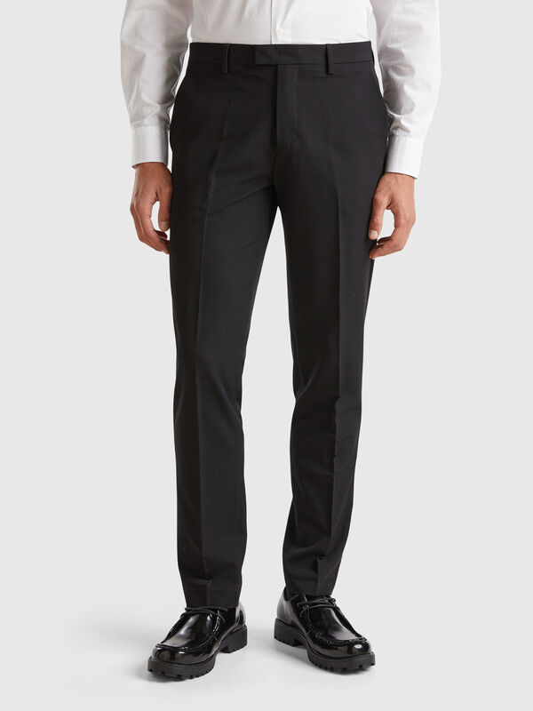 Regular fit formal chinos Men