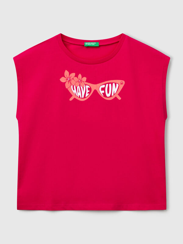 T-shirt with neon print Junior Girl