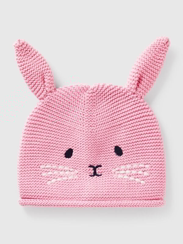 Tricot hat with applique New Born (0-18 months)