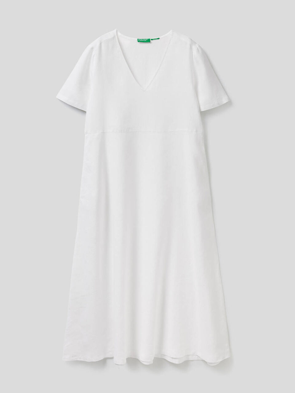 Long 100% linen dress image number 1