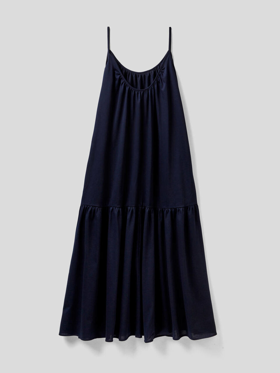 Maxi dress with shoulder straps in 100% cotton image number 2