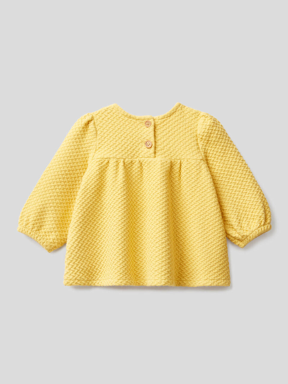 Sweatshirt in knit stretch organic cotton image number 2