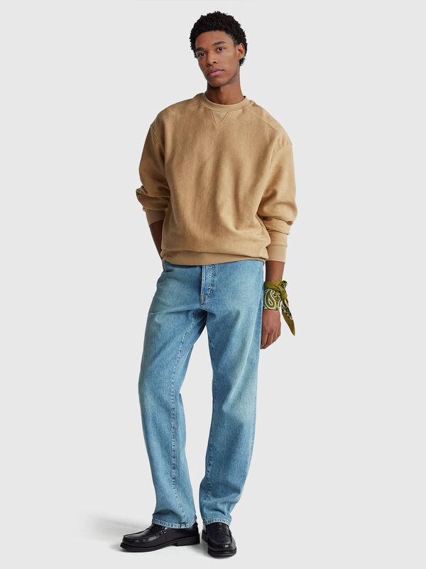 Sweatshirt in pure cotton Men