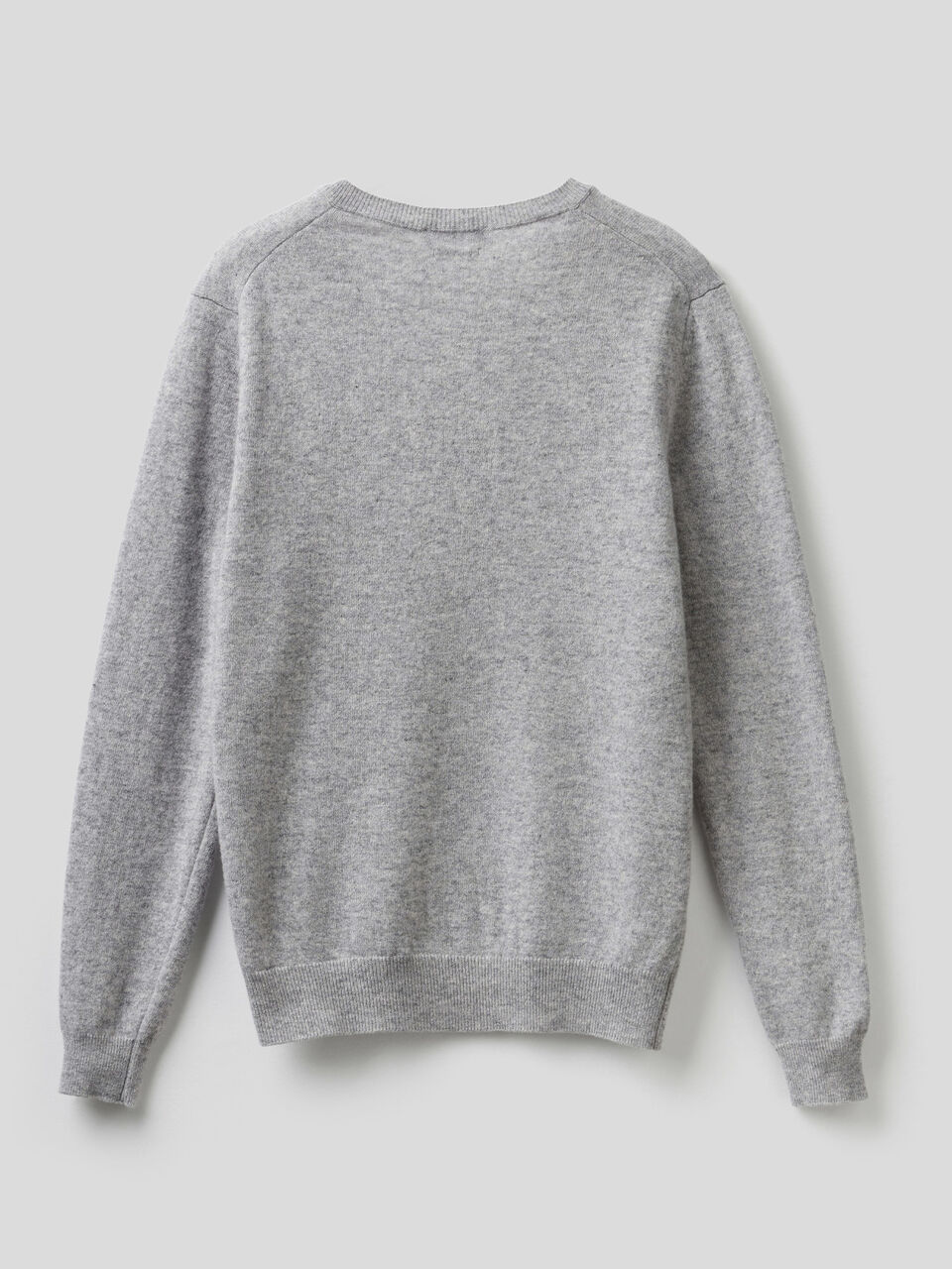 V-neck sweater in pure virgin wool image number 2