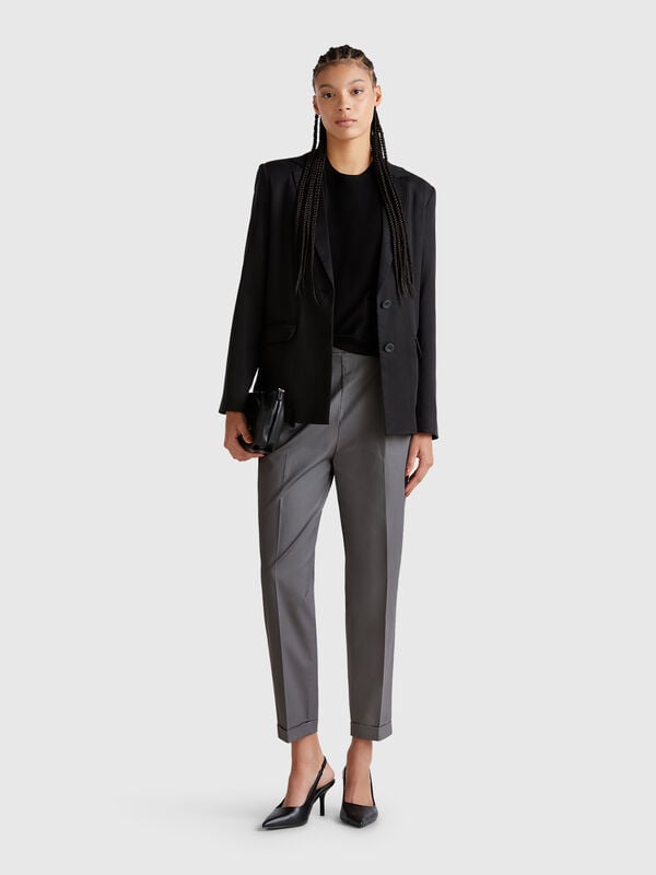 Stretch cotton trousers Women