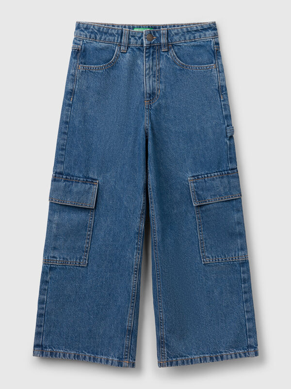 Loose fit cargo jeans Junior Girl