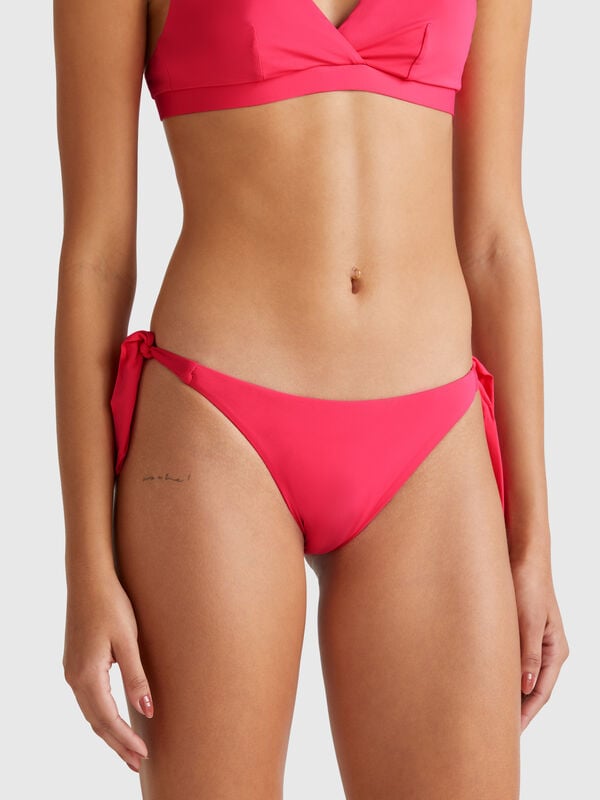 Swim bottoms in ECONYL® with bows Women