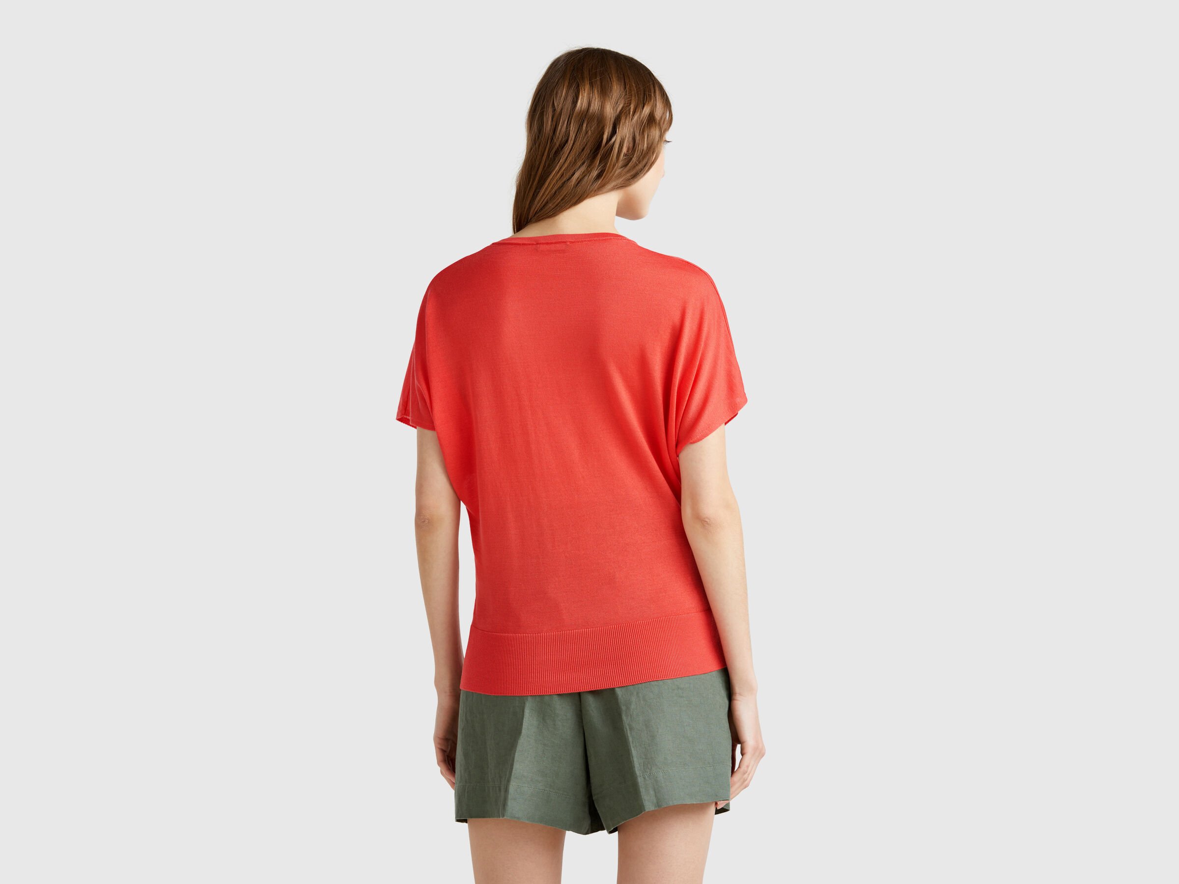 V NECK SWEATER H/S Women image number 1