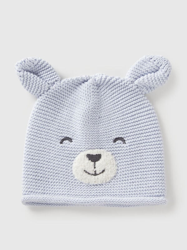 Crochet hat with applique New Born (0-18 months)