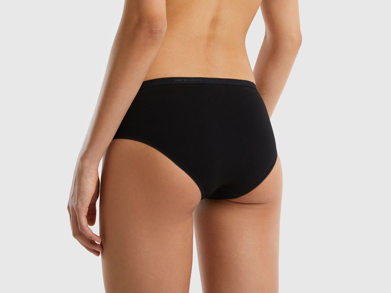 Underwear in stretch organic cotton - Black