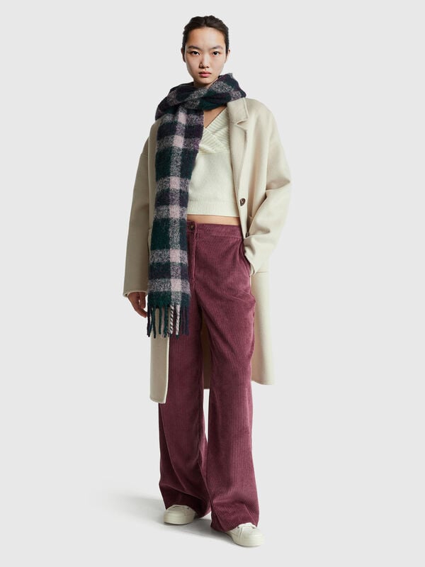 Flared corduroy trousers Women