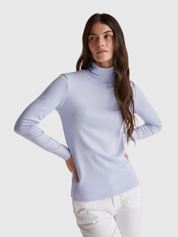 Long sleeve t-shirt with high neck Long sleeve t-shirt with high neck Women