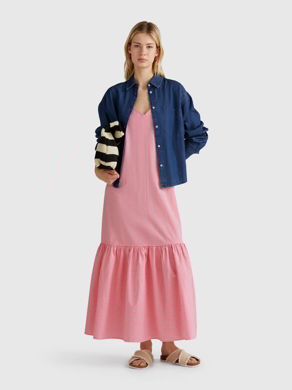 Long dress with stripes Women