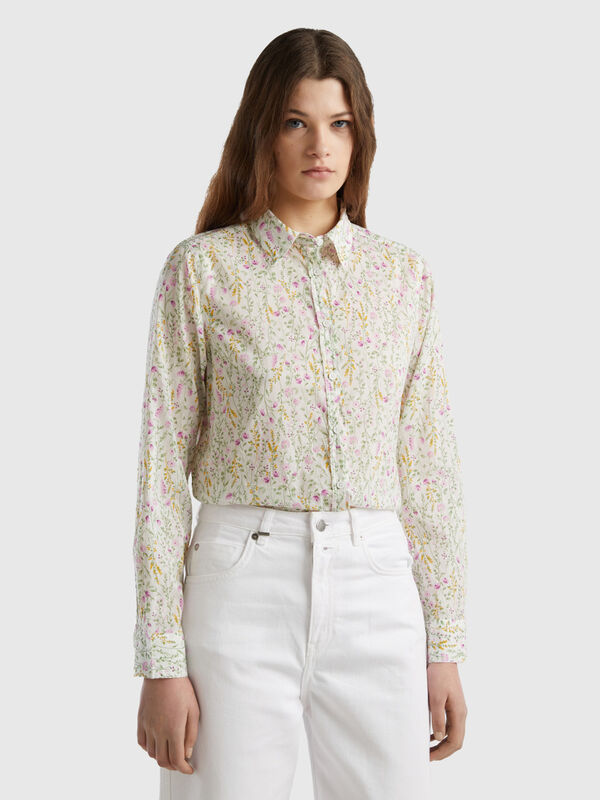 100% cotton patterned shirt Women