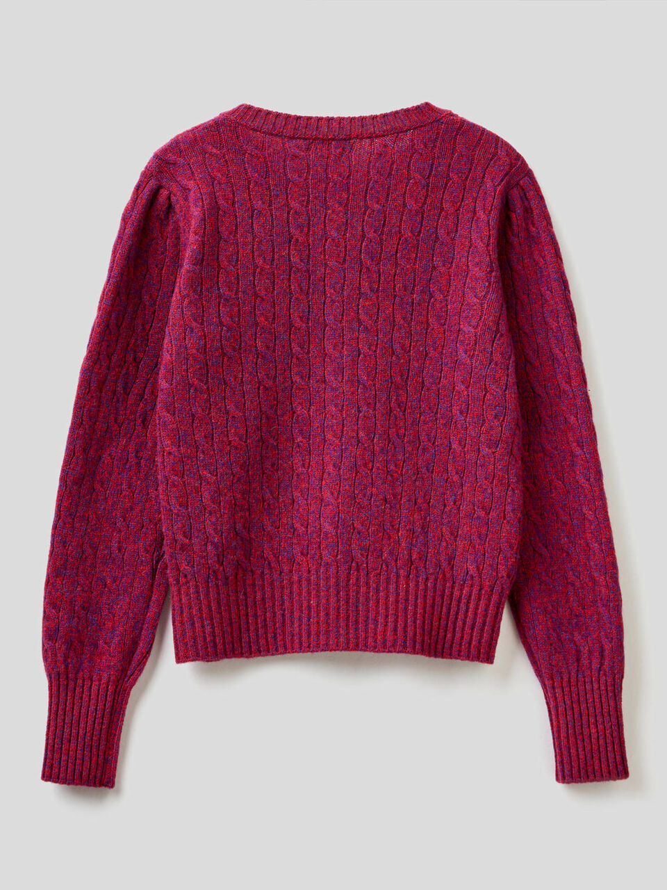 Cable knit cardigan in pure Shetland wool image number 2