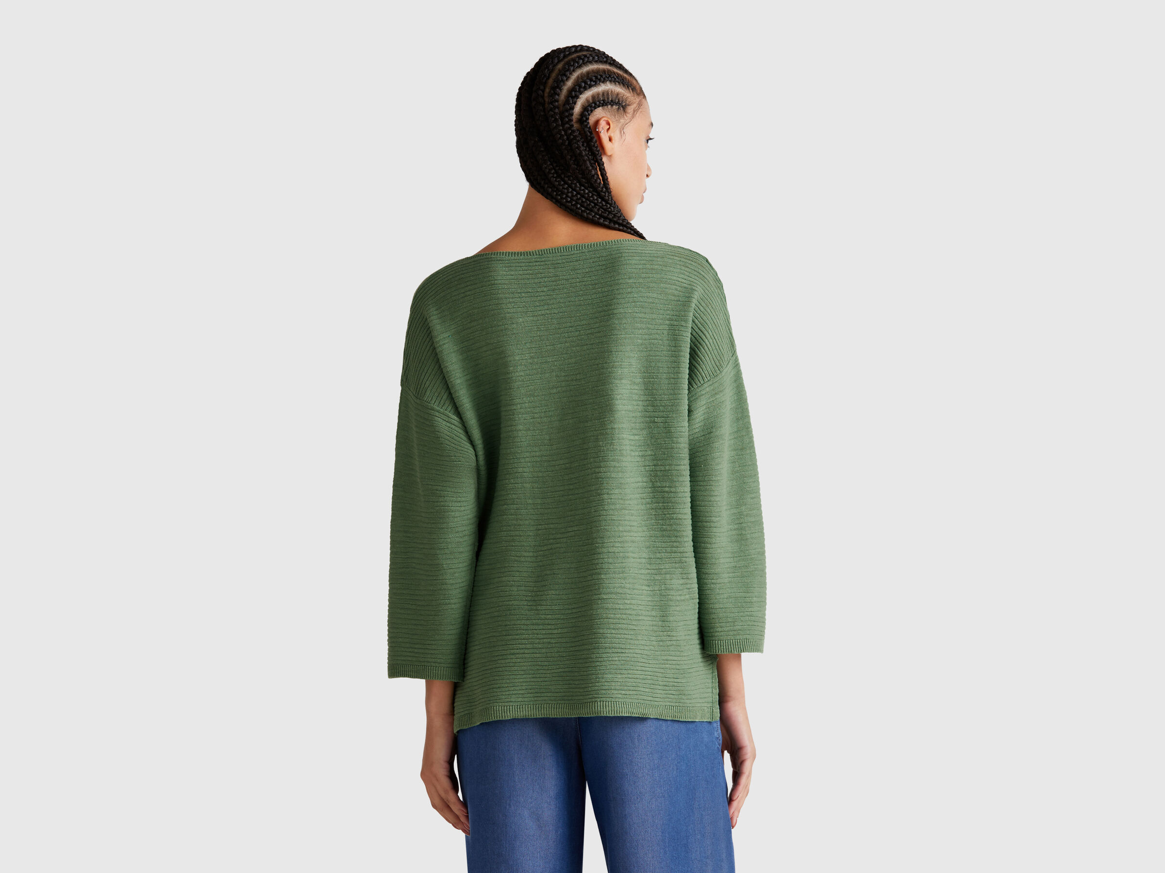 BOAT-NECK SWEAT.L/S Women image number 1
