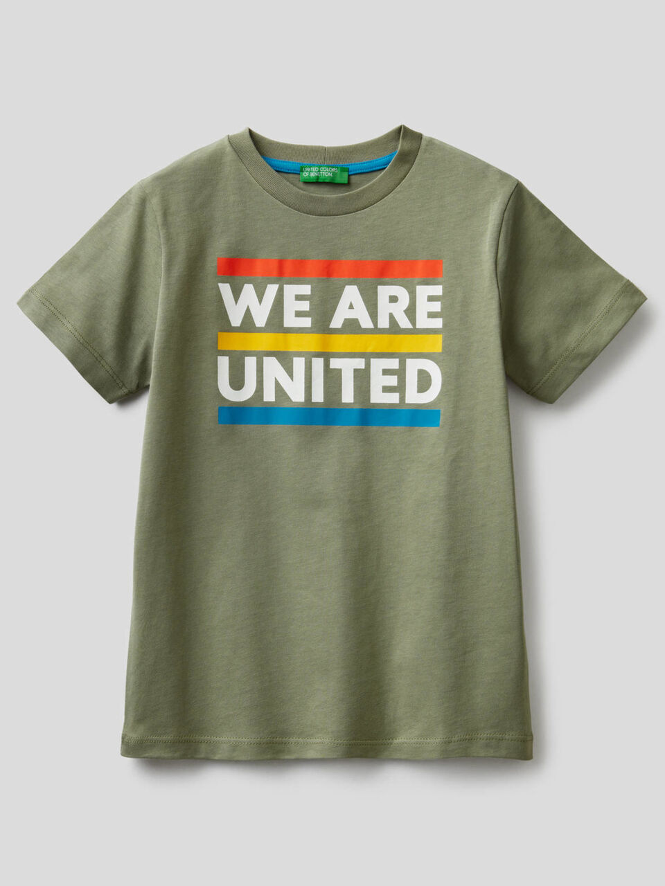 Cotton t-shirt with slogan image number 1