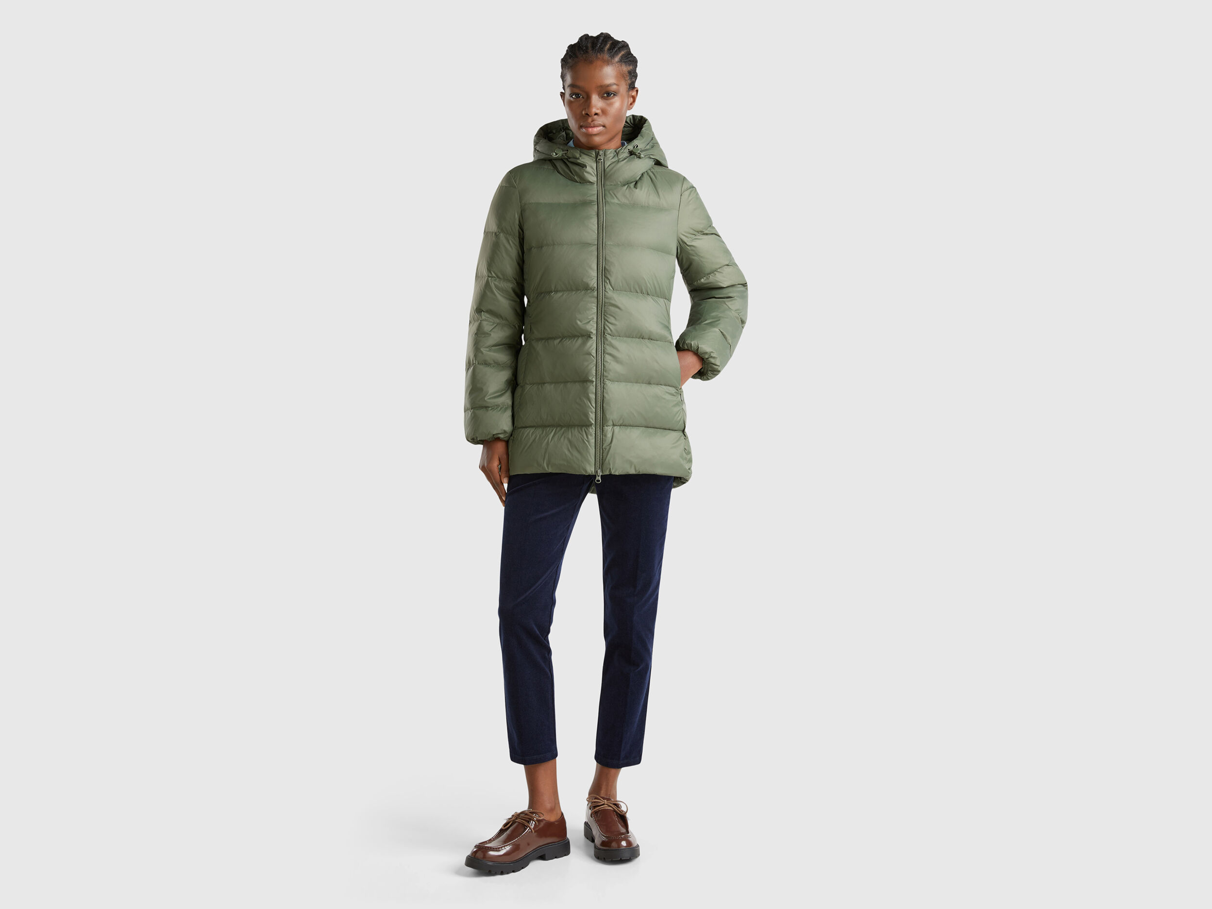 Feather puffer jacket women's discount