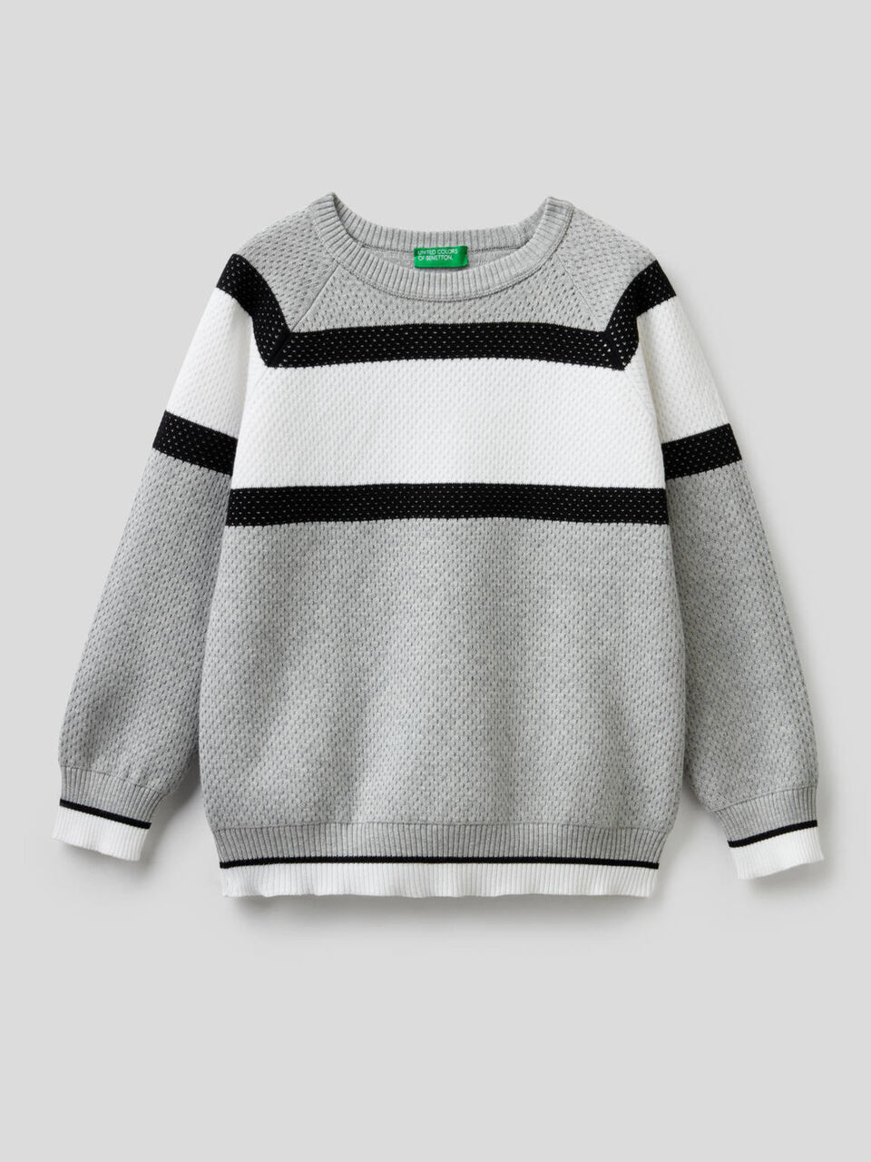 Sweater with clashing bands image number 1