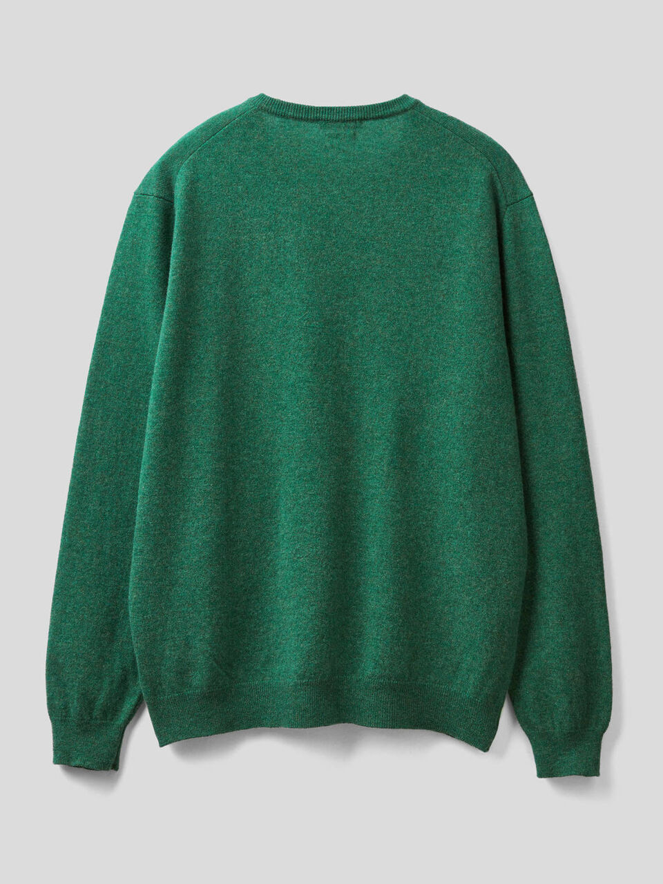 V-neck sweater in pure virgin wool image number 2