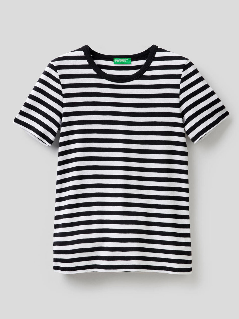 Crew neck striped t-shirt image number 1