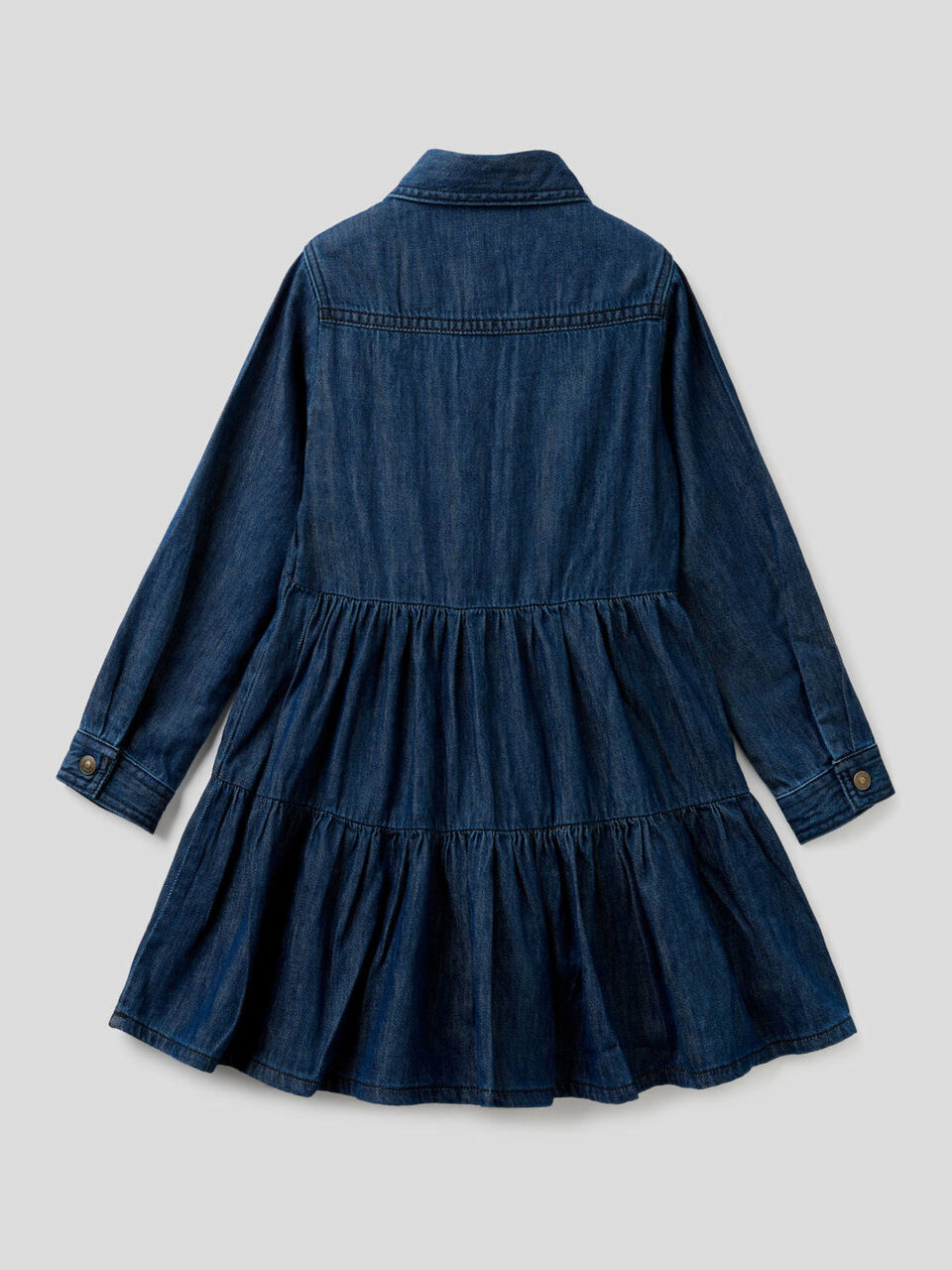 Denim dress with fills image number 2