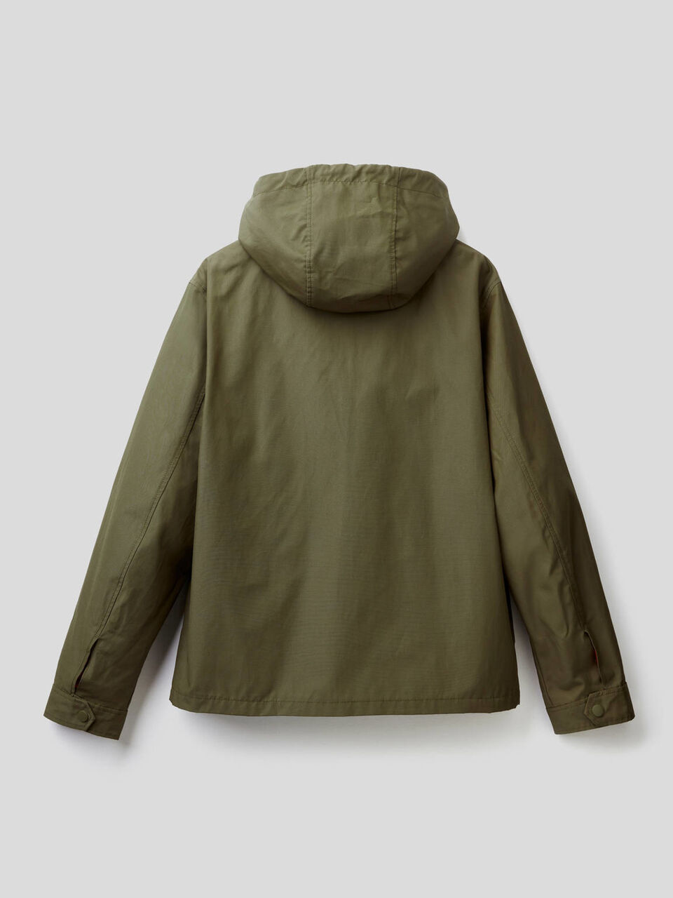 Jacket with zipper and hood image number 2