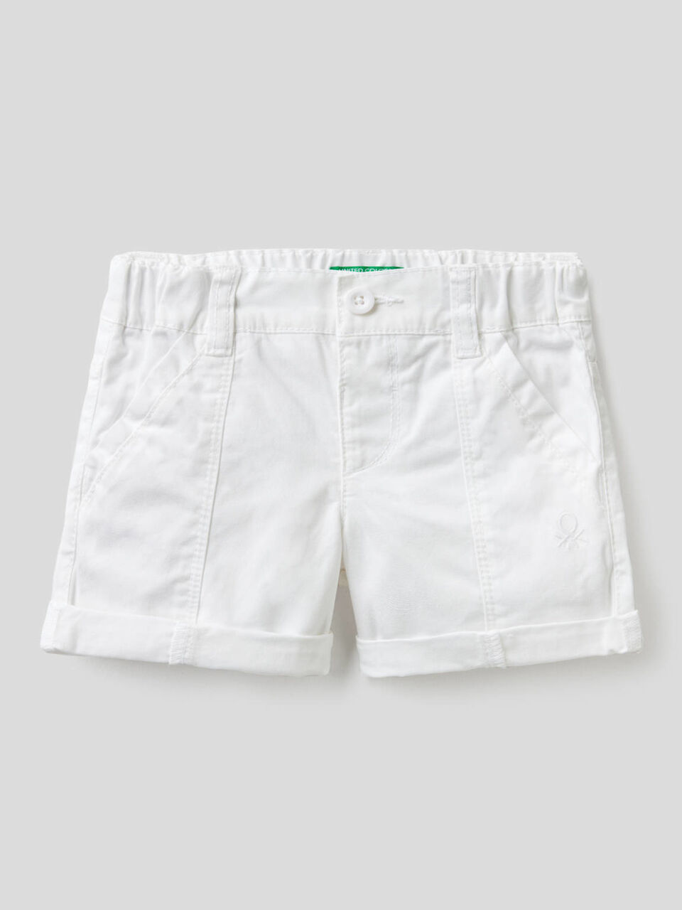 Bermudas in pure cotton canvas image number 1