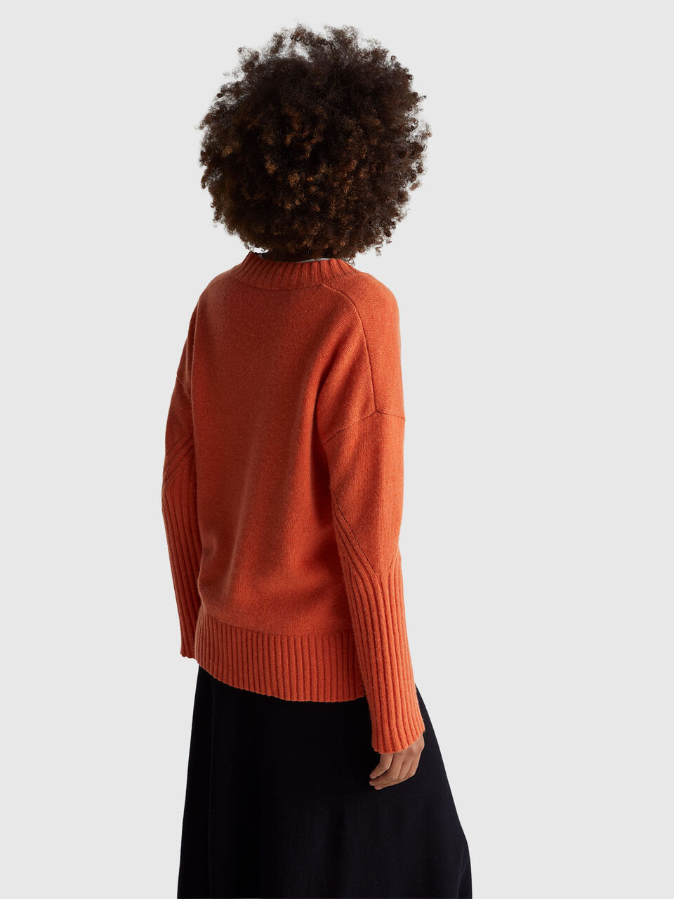 V NECK SWEATER L/S Women image number null