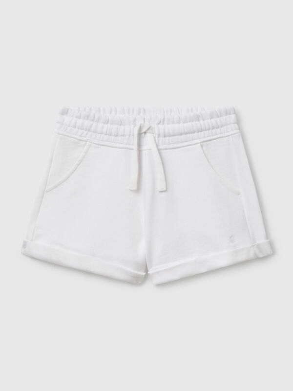 100% cotton fleece shorts Junior Girl