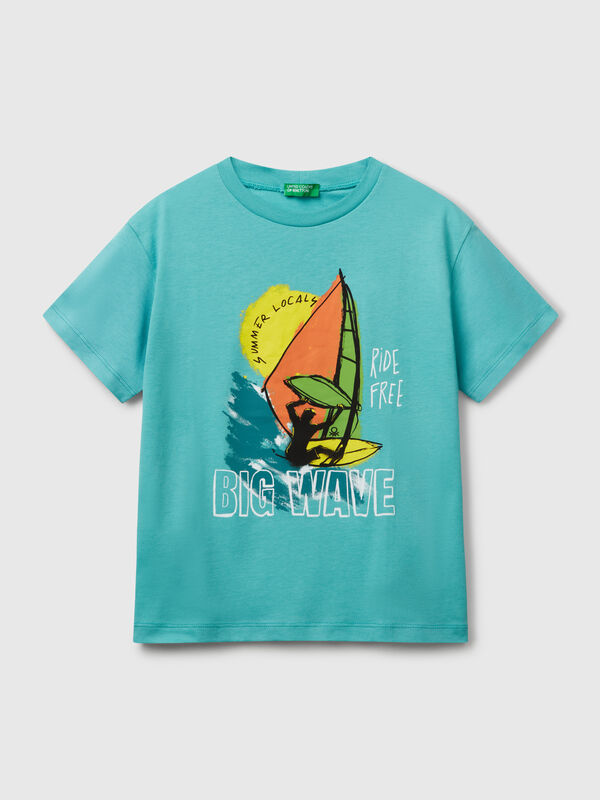 Cotton t-shirt with print Junior Boy