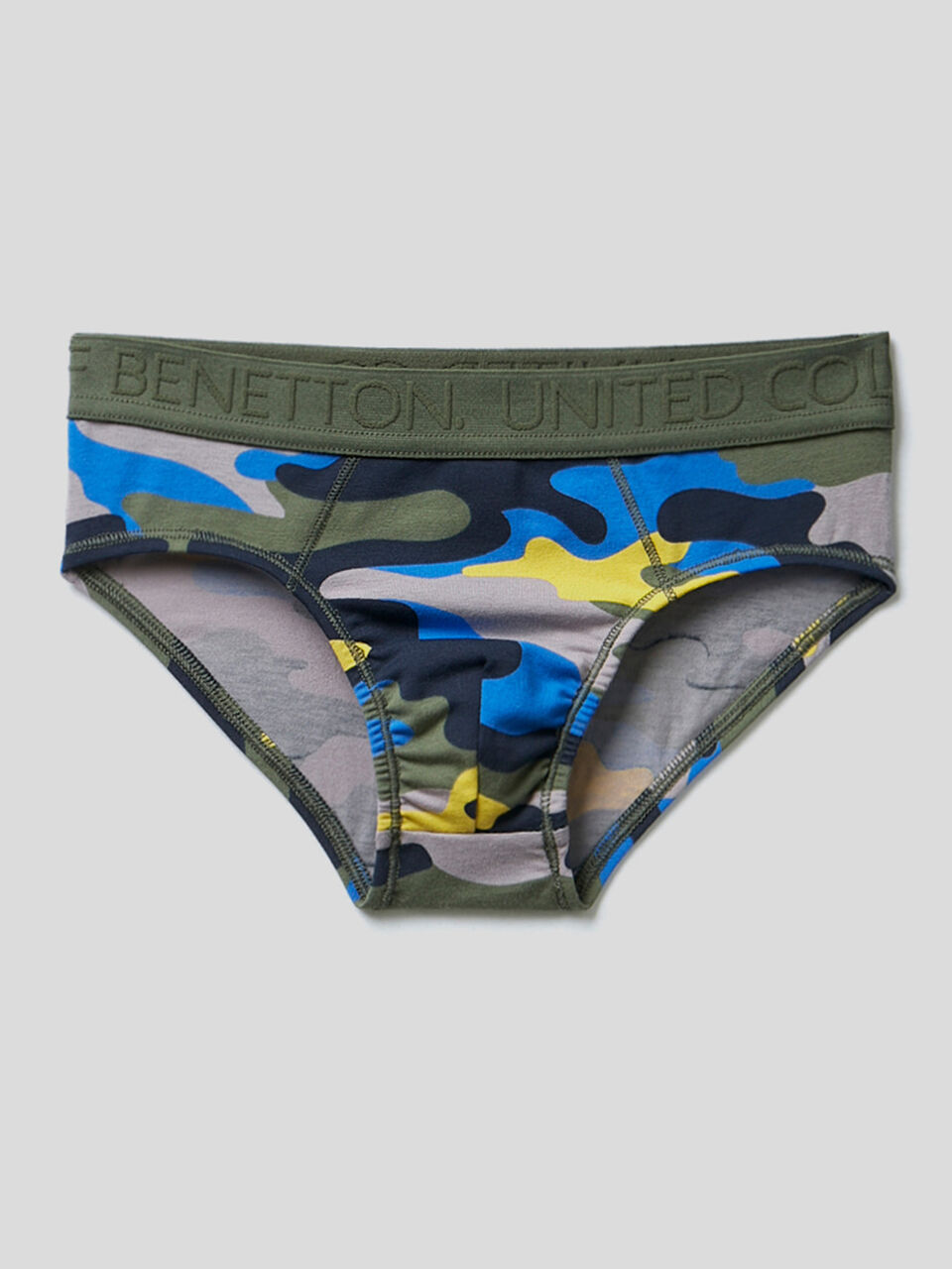 Camouflage underwear in stretch cotton image number 1