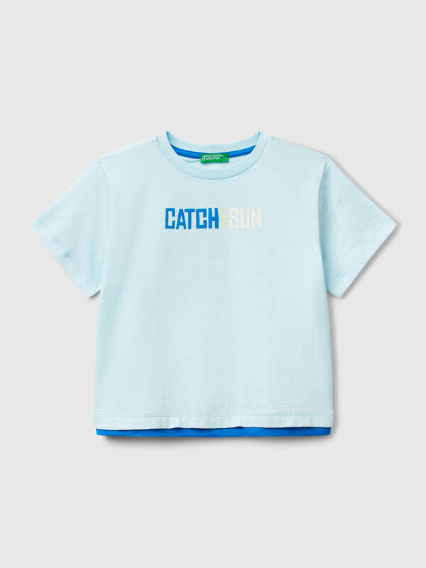 Oversized t-shirt in lightweight cotton Junior Boy