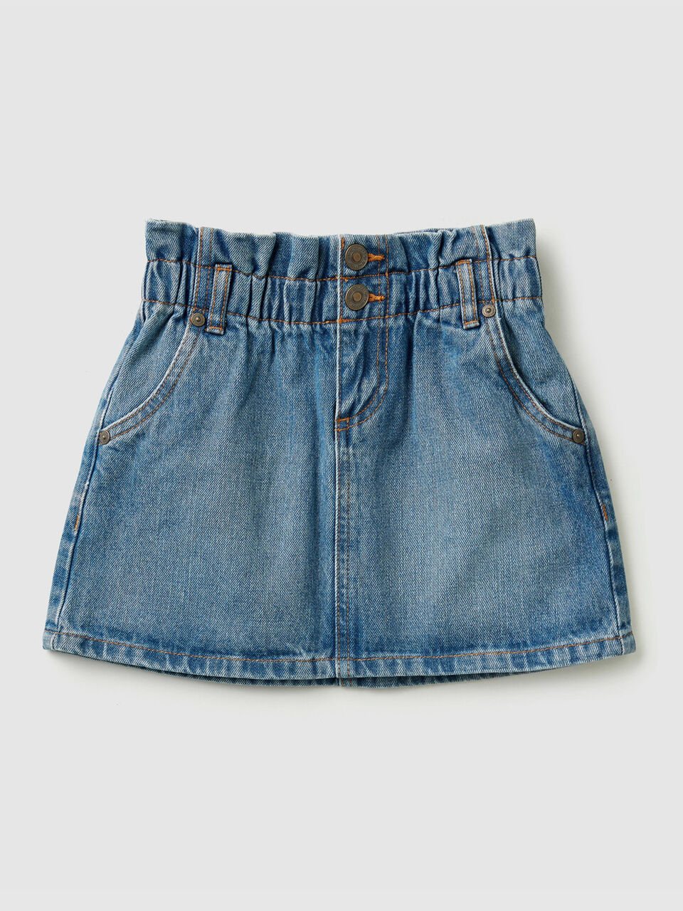 Short denim skirt image number 1